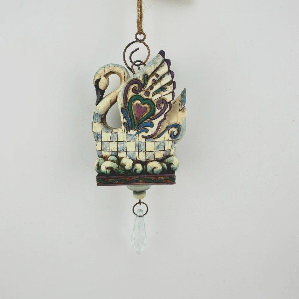 7 Swans Swimming Jim Shore Heartwood Creek 12 Days of Christmas Ornament 2005